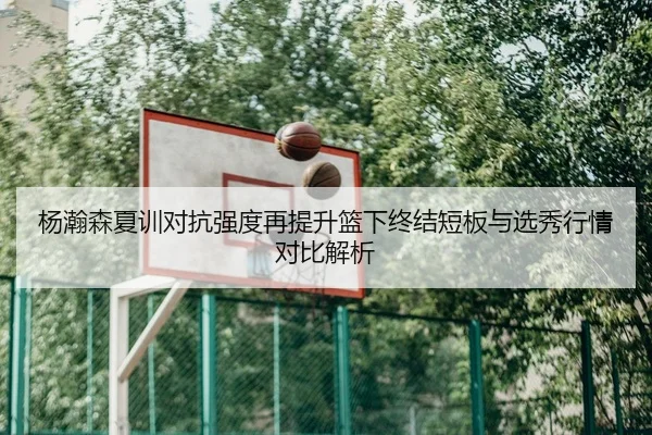 杨瀚森夏训对抗强度再提升篮下终结短板与选秀行情对比解析
